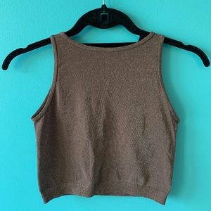 High-Neck Cropped Tank